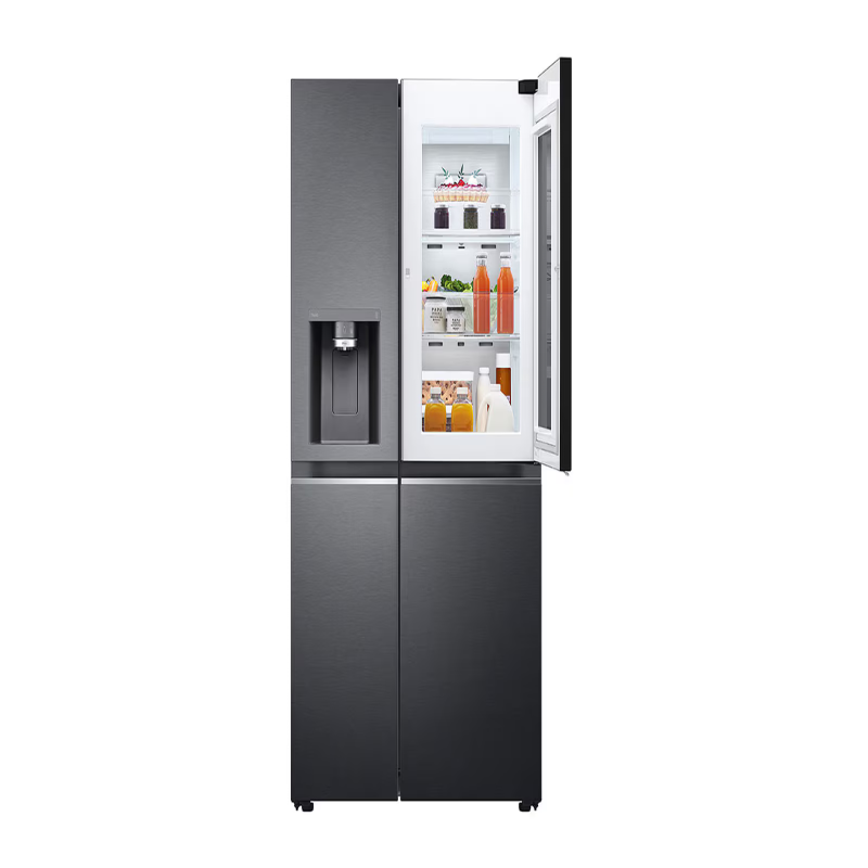 Lg REFRIGERADORA SIDE BY SIDE NEGRA DE 22.4P³ INSTAVIEW DOOR IN DOOR CRAFT ICE VS25XH